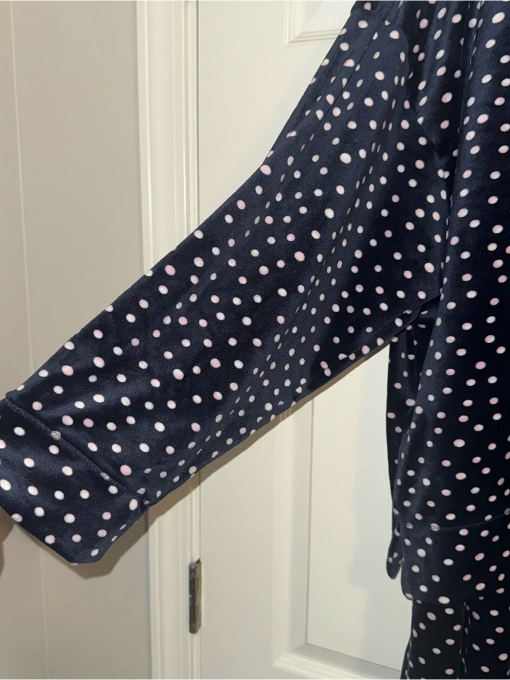 Nautica Navy with Light Pink Polka Dot Pajama Set
